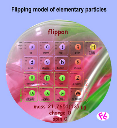 Flipping model of elementary particles